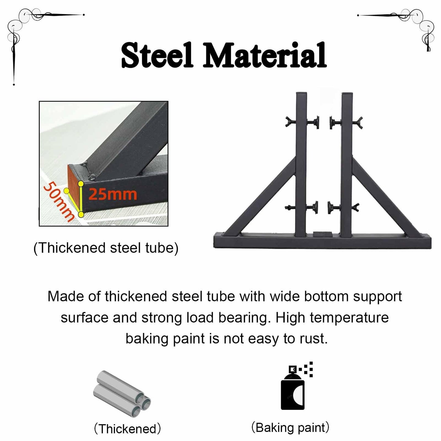 CHZDPP Steel Building Material Sample Display Rack, Adjustable Spacing Door Stand Holder, Black/Gold Standing Floor Advertising Board Sample Holder(Black,Small)