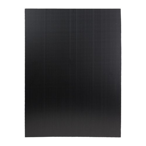 Flipside Products 20" x 28" Black Plastic Premium Corrugated Project Sheet, Plastic Sign, Artwork, Reusable, Crafts and Projects, Pack of 10