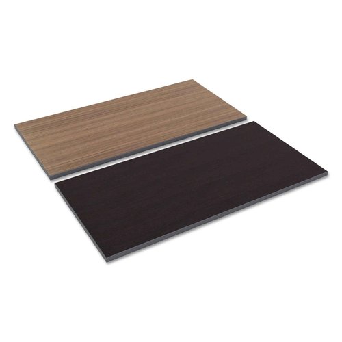Alera ALETT4824EW 47.63 in. W x 23.63 in. D Rectangular Reversible Laminate Table Top - Espresso/Walnut