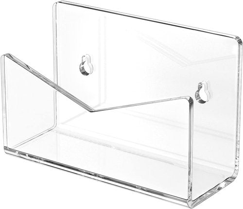 Richboom Acrylic Mail Holder - Clear Envelope Organizer for Desk | Home, Office & School Use