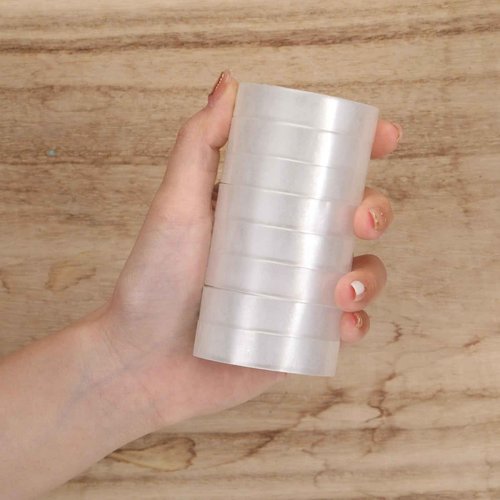 Jetec 200 Rolls Clear Tape Bulk Transparent Invisible Tape Refills 1/2 x 1260 Inches Glossy for Gift Wrapping Dispenser Office School Home Use Gift Wrap Desk Supplies