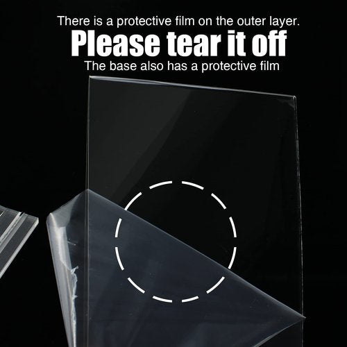 8.5 x 11 inches Clear Table Menu Display Stand Desktop Display Stand Paper Holder Table Top Sign Holder Suitable for Restaurants, Office, Home, Store (10 pcs 8.5x11 inch)