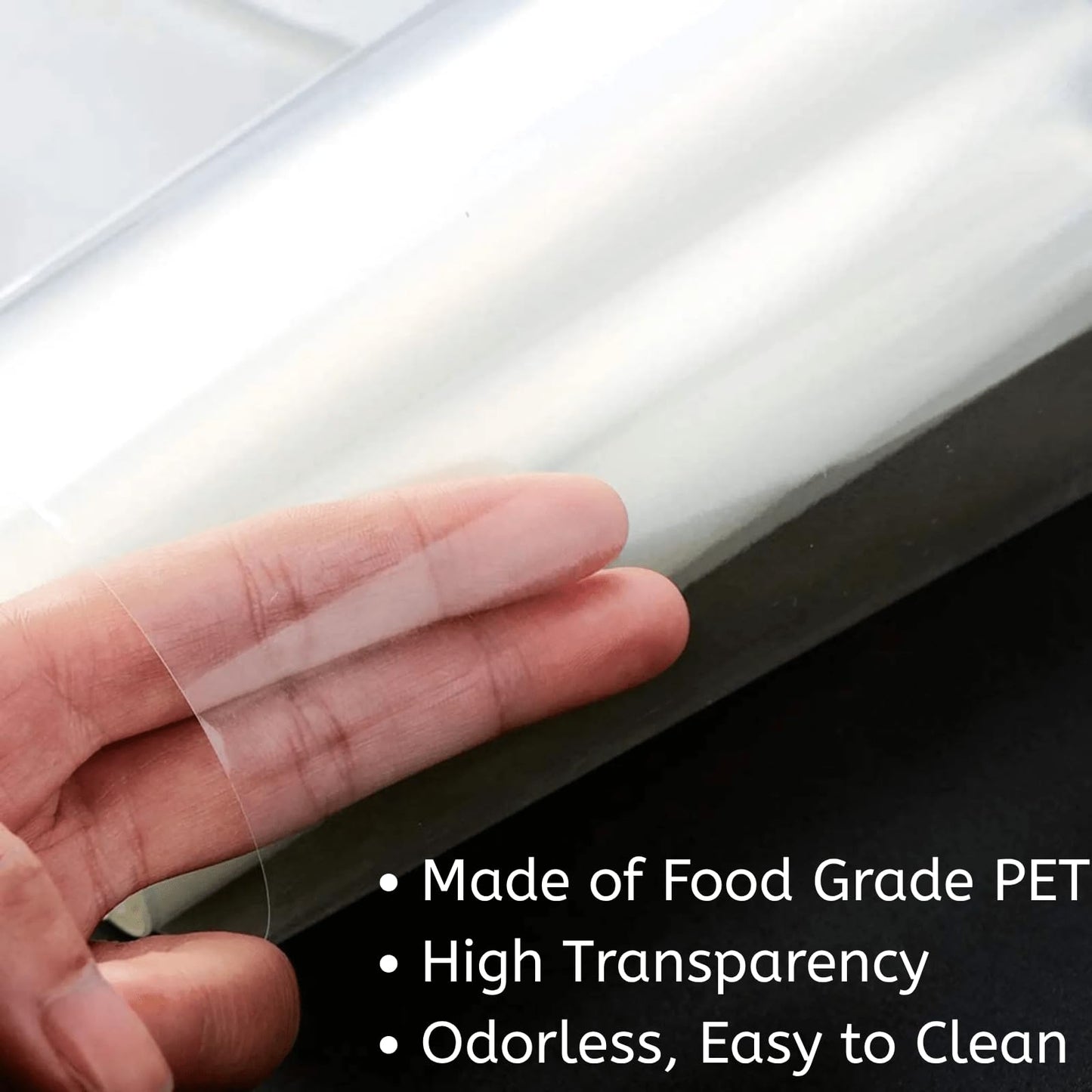 YOUEON Cake Collars Acetate Roll 4/4.7/6/8 x 394 Inch, Clear Cake Acetate Sheets & Strips for Chocolate, Mousse, Baking, Transparent Surrounding Edge Wraping Decorating, Shaker Cards