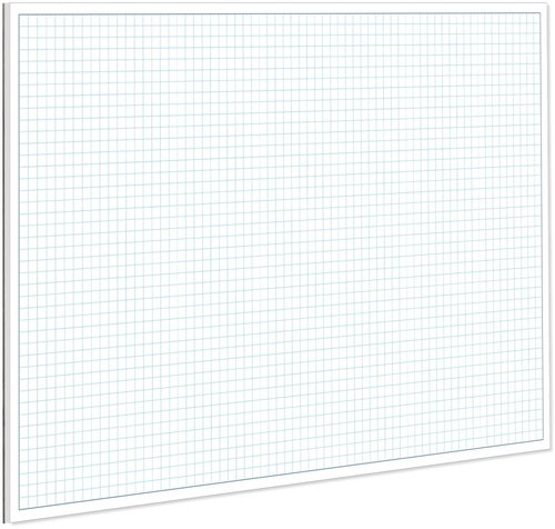 Engineering Graph Paper Pads, 11x17 Quadrille 25 Sheets/50 Pages Grid Paper for Drafting, Engineering, Blueprint Drawing, 4x4 Blue Quad Rule, 100gsm White Paper