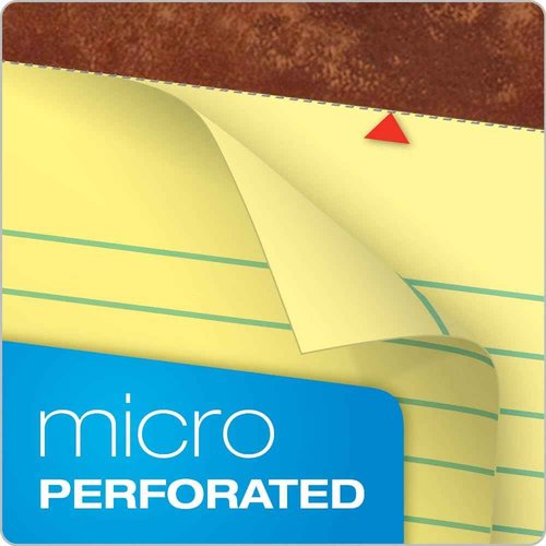 TOPS The Legal Pad Writing Pads, 8-1/2" x 11-3/4", Canary Paper, Legal Rule, 50 Sheets, 12 Pack (7531)