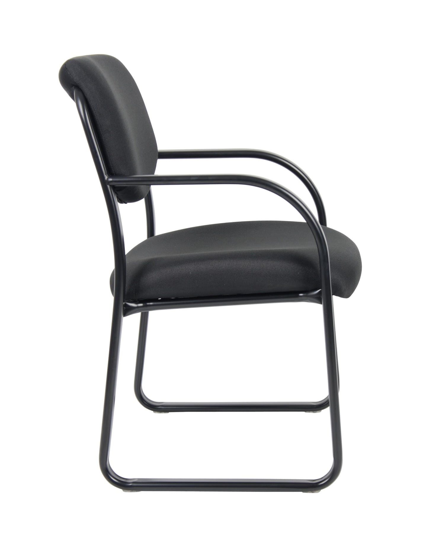 Boss Office Products Fabric Guest Chair in Black 22.5D x 21W x 33H in