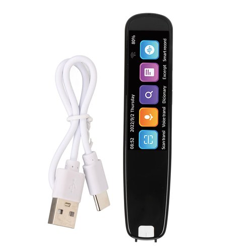 Pen Scanner, OCR Digital Highlighter Reading Pen with 2MP HD 134 Language, Smart Scan Language Voice Translator Device for Language Learner Students Business Dyslexia