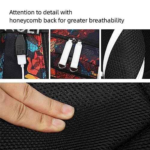 Basketball 23 Student School Bag, Laptop Backpack, Ultra-Light Travel Bag, For Men And Women (black-B)