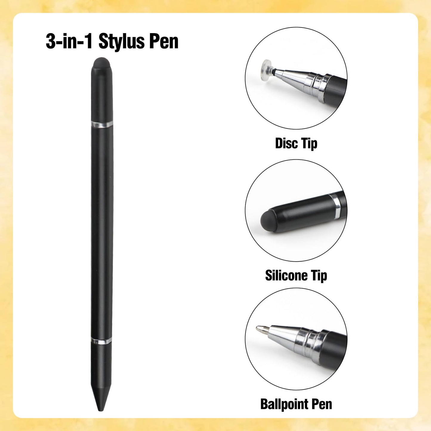 Screen Protector & Stylus Pen Compatible With 15 inch Digital Calendar, Must Have Accessory Kit for Electronic Calendar 15 inch, 2 Pack Screen Protector & 3-in-1 Stylus Pen for Digital Calendar