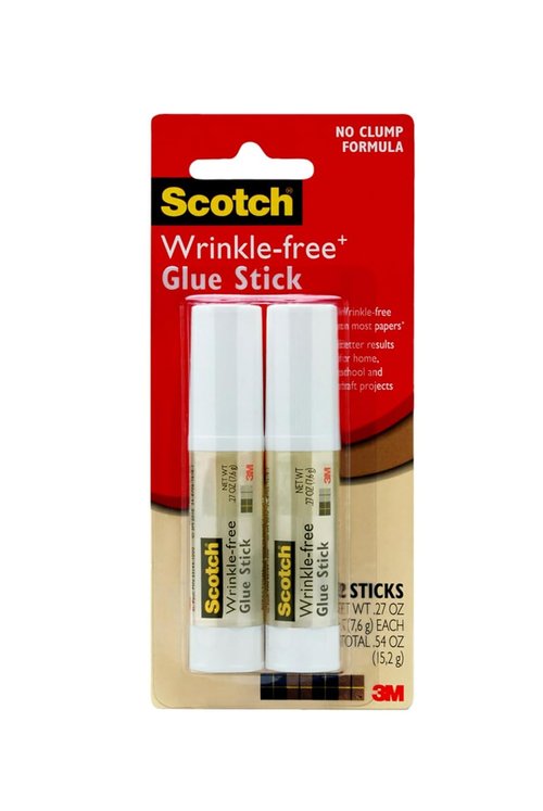 Scotch Wrinkle-Free Glue Sticks - 2 Pack, .27 oz Each | Perfect for Crafting and Repairs