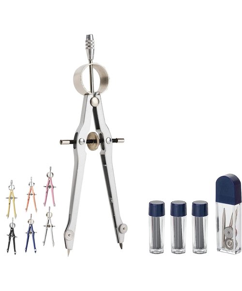 Mr. Pen- Professional Compass for Geometry, Extra Lead, Metal Compass, Compass, Compass Drawing Tool, Drawing Compass, Drafting Compass, Compass for Students, Compass Geometry, Back to School Supplies