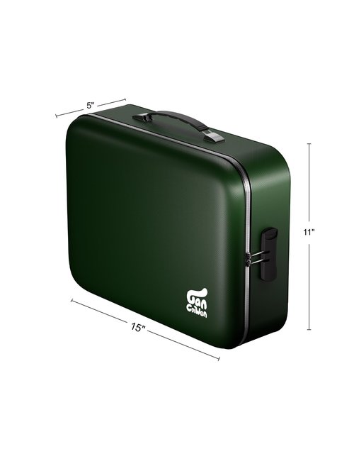Gancuiwen Fireproof Document Box 8 Layer File Organizer Box with Lock. Important Document with File Folder, Laptop, Portable Travel Safe