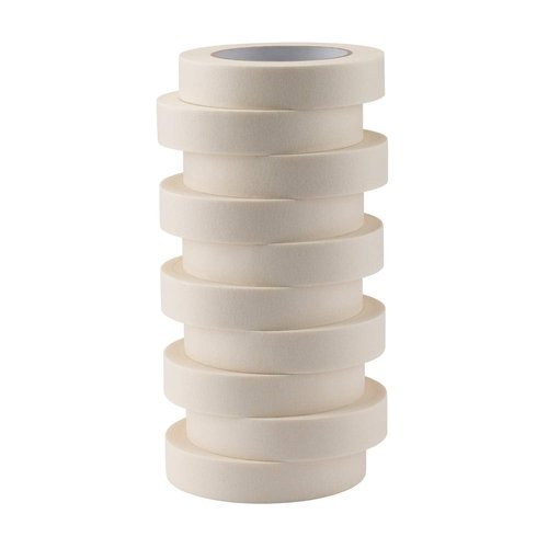 LICHAMP Desktop Tape Dispenser Holder with Large 3 inch Core for Masking Tape and 10 Pack White Masking Tape 1 inch