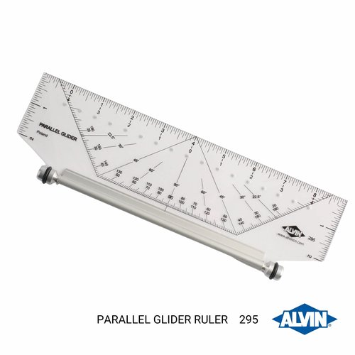 Alvin, Professional Parallel Gilders, Premium Rolling Ruler, Drafting and Architecture Tool for Students, Hobbyists, and Professionals - 10 Inches