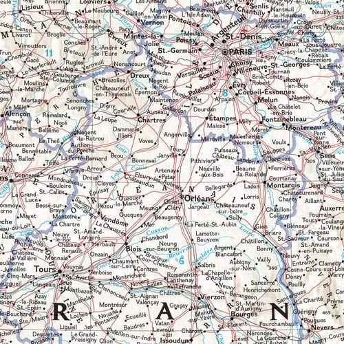 National Geographic: France, Belgium, and The Netherlands Classic Wall Map - 23.5 x 30.25 inches - Art Quality Print