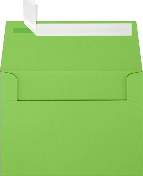 LUXPaper A6 Invitation Envelopes - Peel & Press | Limelight Green | 80lb Text | 50 Pack