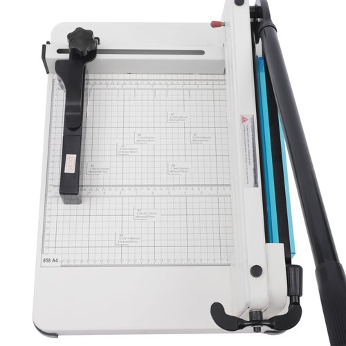 12 Inch Heavy Duty Paper Cutter, 400 Sheets Papers Guillotine Paper Cutter, Paper Scrap Slicer Trimmer, Heavy Duty Guillotine Paper Cutter for A4 B5 A5 B6 B7 Papers, for Office, Home, School