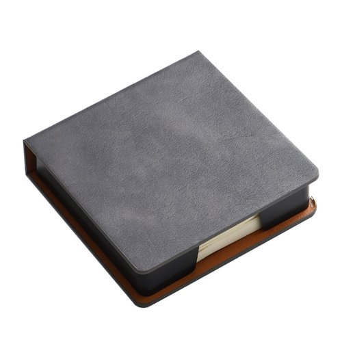 Leather Memo Pad Holder Office School Supplies Note Card Dispenser Sticky Note Storage Box Desk Accessories