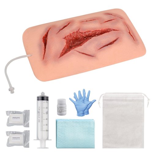 Large Laceration Wound Simulator - Realistic Bleeding Function | Wound Packing Trainer for Medical Education