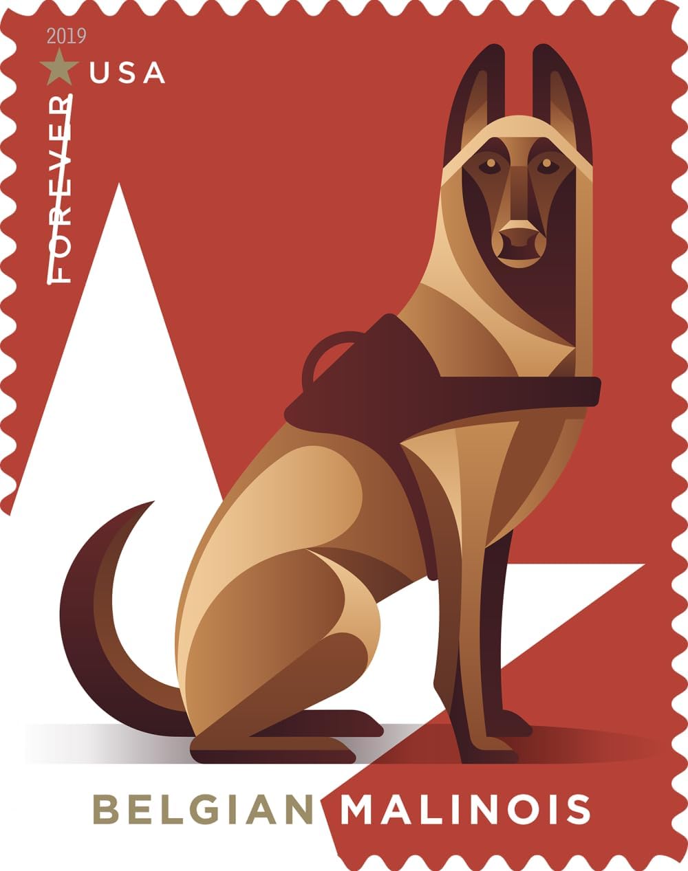 U.S. Postal Service Military Working Dogs Forever Stamps - Sheet of 20 | Scott 4508B