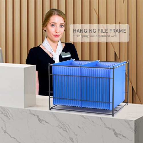 2 Sets Hanging File Folder Frame Legal/Letter Size,File Cabinet Frames,Insert,Rack for Hanging Files,Fit Size Bigger 15.1”L,9.6”H File/Desk Drawer Hanging File Frame/Rails,Steel,Anti-Scratch/Rusty