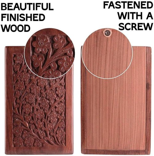 Handcrafted Rosewood Cremation Urn - Elegant Wooden Urn for Adult Ashes | XX-Large Size