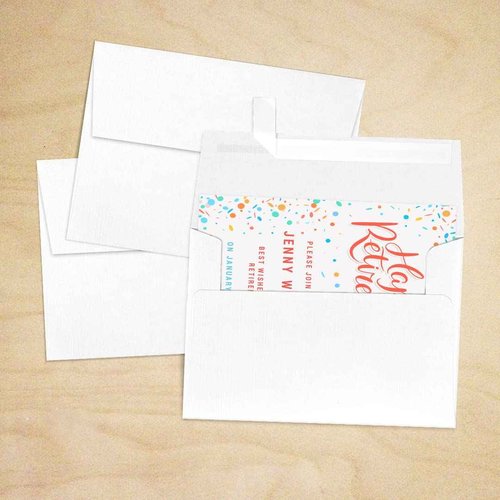 A7 Invitation Envelopes (5 1/4 x 7 1/4) - White Linen (250 Qty.)