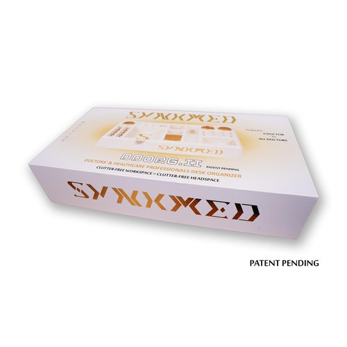 SYNKMED DDORG II: Doctors' Desk Organizer for Medical/Healthcare Professionals, Medical Offices, Clinics, Hospitals for medical devices, equipment, consumables, office supplies, Best Gift for Doctors