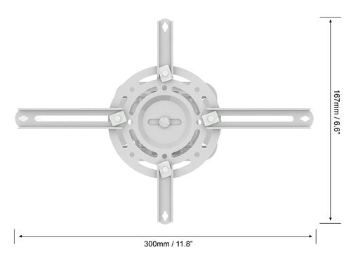 QualGear PRB-717-Wht Ceiling Mount Projector Accessory