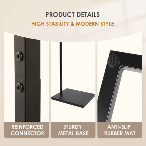 SHANTRA Metal Base Double-Sided Chalkboard Sign, 19" x 43" - Standing Sandwich Board Signs for Restaurant, Business, Cafe, Wedding