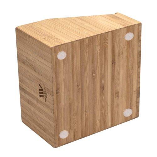 MobileVision Multi-Use Bamboo Office Product Organizer Compact for Desktop, Holds Notepads, Pens, Pencils, Business Cards, Paper Clips, Stationery Supplies & more