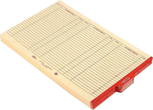 Smead End Tab Out Guides with Printed Form, 1/5-Cut Tab Center Position, Legal Size, Manila, 100 per Box (63910)