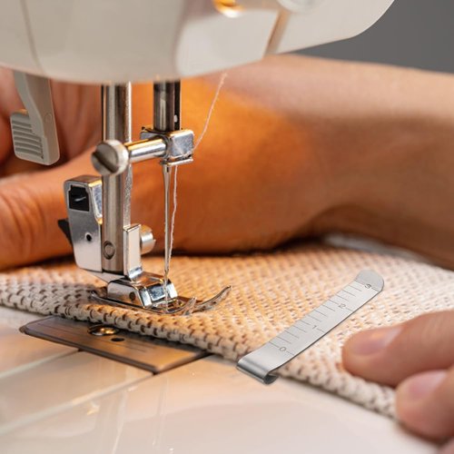 5 Pieces Sewing Clips Metal Hemming Clips 3 Inch Measurement Ruler Quilting Supplies for Hemming Quilting Fabric Binding