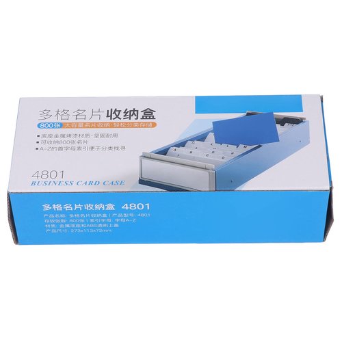 Business Card Holder Case, Index Card Holder A to Z Tabs Hold 800 Business Cards, Office Supplies Filing With High Transparent Lid, Business Card Organizer (Cocoarme0zd3yfovt-11)