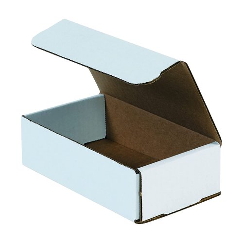 Aviditi White Corrugated Cardboard Mailing Boxes, 9" x 5" x 3" (Pack of 50) Crush-Proof Mailers, Small Cardboard Boxes for Shipping, Packing, Moving, and Storage