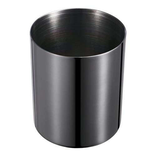 Tofun 2 Pack Black Pen Holder for Desk, 304 Stainless Steel Pen Organizer for Desk, Pencil Holder,Pencil Cup,Pen Cup,Desktop Stationery Organizer
