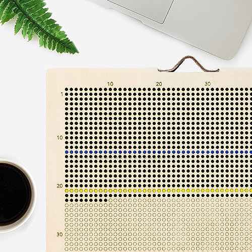 Wooden Life Calendar - 90 Years in Weeks Poster of My Memento Mori Motivational Stoic Calendar to Develop Habits in 4K (Birch Wood - Circles)