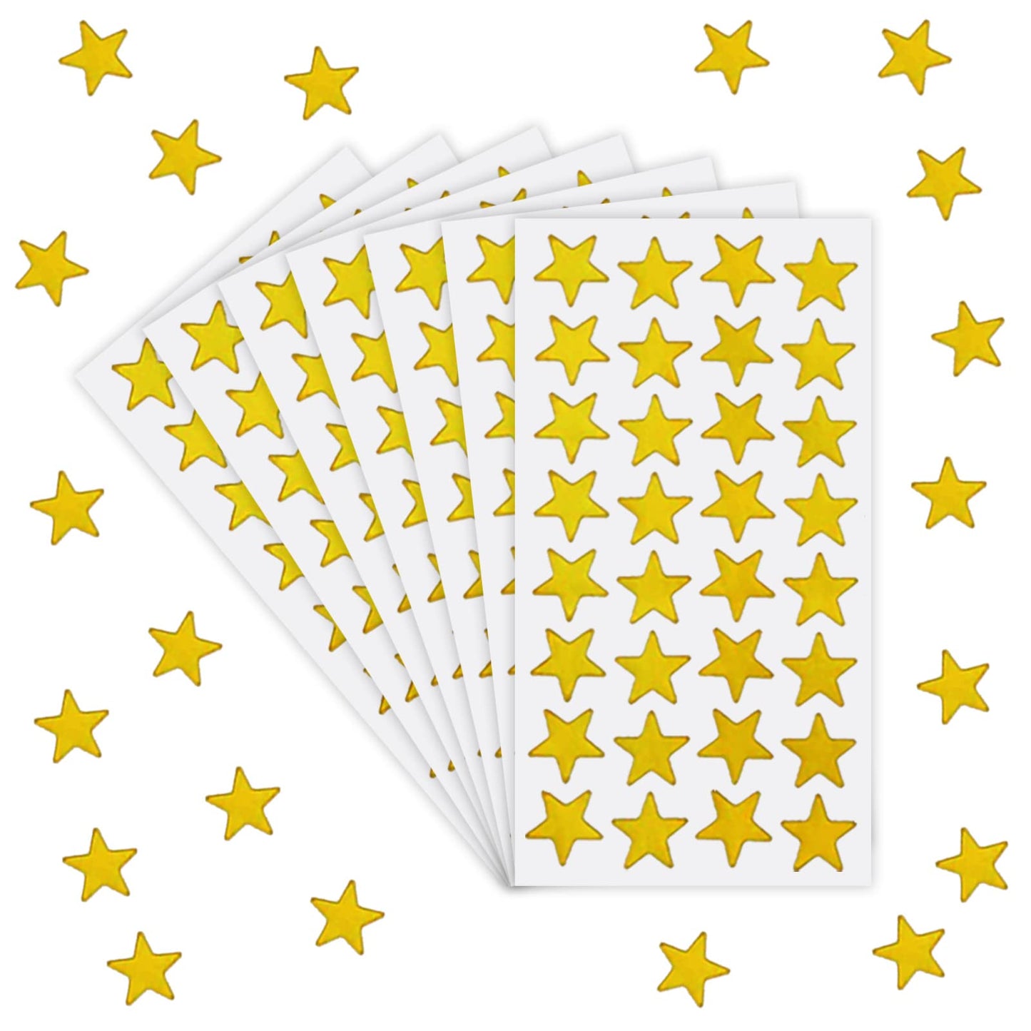 Star Stickers 1000pk. Small Stickers Gold Stickers. Foil Star Stickers ½” Diameter Star Stickers for Kids Reward, Arts and Crafts and Homeschool Supplies