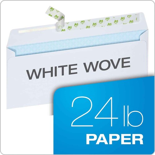 Quality Park Security Envelopes Letter Size #10 - Self Seal 4/18 x 9.5", Windowless Design, Mailing Envelopes for Official Business & Legal Letters. Pack of 400
