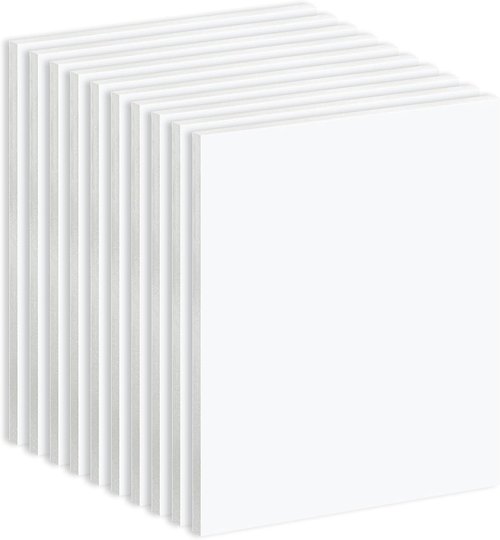 Golden State Art | 10 Pack White Foam Board - 16X20 Inch, Acid-Free, Perfect for Crafts & Presentations