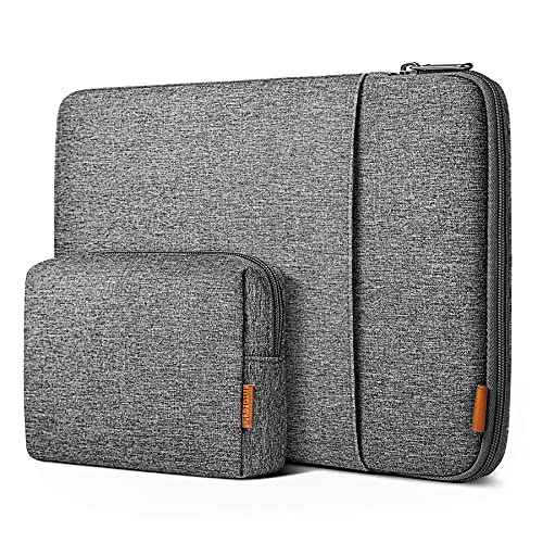 Inateck 360¡Æ Protective Laptop Bag with Accessory Bag, Compatible with 16-inch MacBook Pro/Max M4 M3 M2 M1 2019-2024, Gray