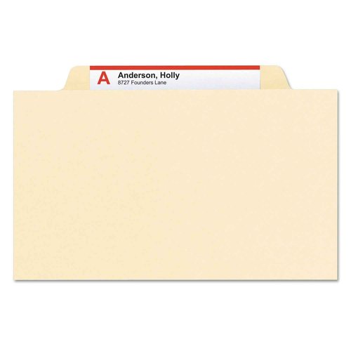 Smead Classification File Folder, 2 Dividers, 2" Expansion, 2/5-Cut Tab, Legal Size, Manila, 10 per Box (19000)