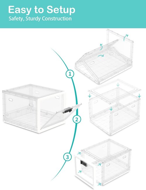 Large Medicine Lock Box for Safe Medication, Lockable Storage Box for Fridge/Snacks Food, Phone Lock Boxes with Combination Code for Home/Dorms/Office Storage Lockers