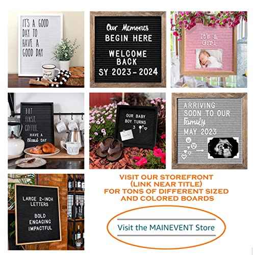 Skinny Felt Board Letters Only Set NO BOARD INCLUDED, Rae Inspired Font Farmhouse Decor Accessory, 2 Inch White Plastic Letters Numbers Symbols For Changeable Felt Letter Board Message Bulletin
