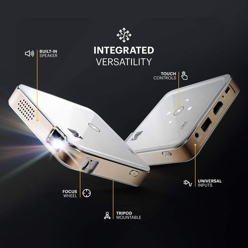 KODAK Luma 150 Ultra Mini Pocket Projector - 1080P Wireless LED with Rechargeable Battery & Speaker