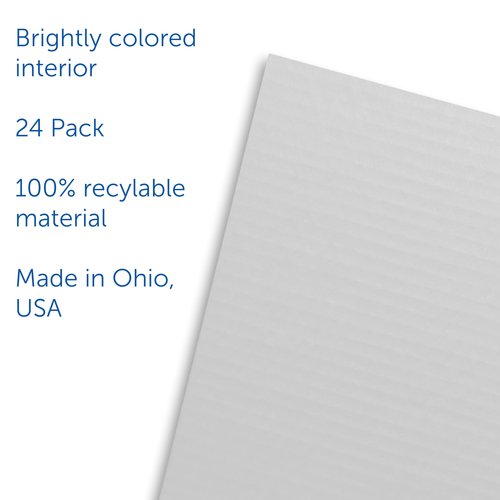 Flipside Products 12”x 48” White Study Carrels, Privacy Boards, Student Privacy and Focus Booth for The Classroom, Desk Divider Cubby for Tests, Made in USA - 24 Pack