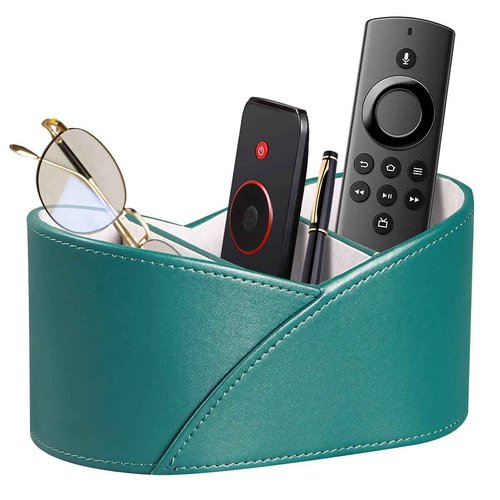 YAPISHI 1x Swivel Desk Organizer + 1x Remote Control Holder 3 Compartments