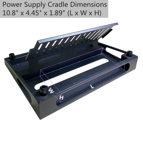 SOYAN 14" x 10.6" Guitar Pedal Board with Power Supply Cradle, Carry Bag Included (Black, SPB-14S)
