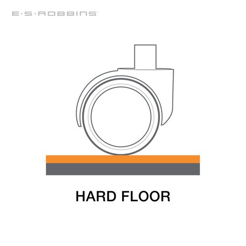 ES Robbins EverLife 45-Inch by 53-Inch Multitask Series Hard Floor with Lip Vinyl Chair Mat, Clear, Heavy use (132133)