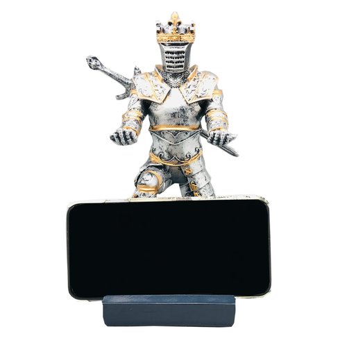 AMJUDOT Knight Pen Holder Magnetic Knight Pencil Holder Stand Holder for Gamepad,Phones Office Desk Supplies Ornament (Iron)